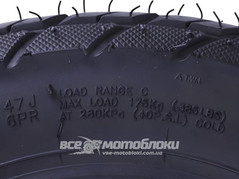 Покрышка 3x10 6PR TT (под камеру) тип 1 UK-104 фото