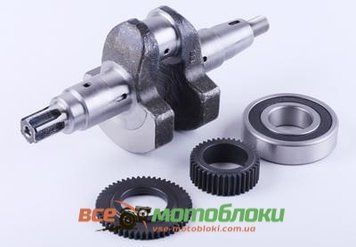 Коленвал в сборе под шлицы ?25 mm - 186F 3192-ТЗ фото