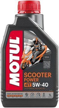 Масло для 4-тактных двигателей скутеров MOTUL SCOOTER POWER 4T SAE 5W-40 MA - 1 л \34011 фото