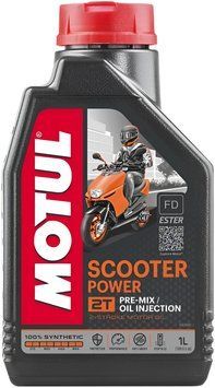 Масло для 2-тактных двигателей скутеров MOTUL SCOOTER POWER 2T - 1 л \34009 фото