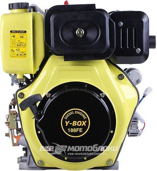 Двигун TATA 188FE Y-BOX (Під шліци &Oslash; 25 мм) DV-13-188FE(YB) фото