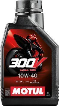 Масло для 4-тактных двигателей MOTUL 300V 4T Factory Line SAE Road Racing 10W-40 - 1 л \44034 фото