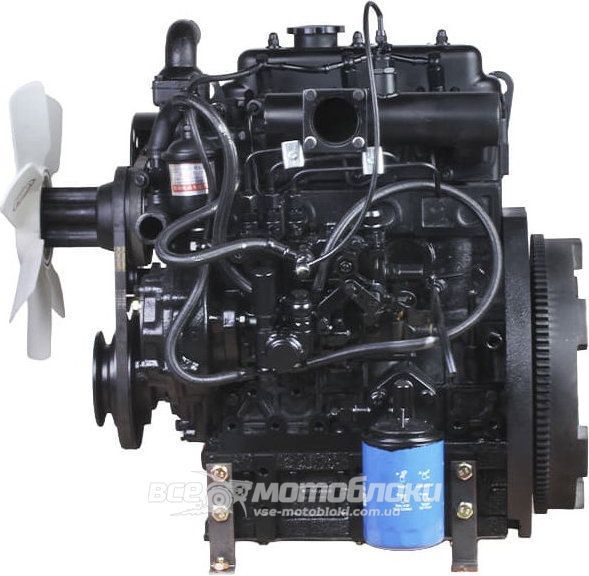 Двигун TATA KM385BT TTG (2 гідравлічні насоси) DV-106-КМ385ВТ фото