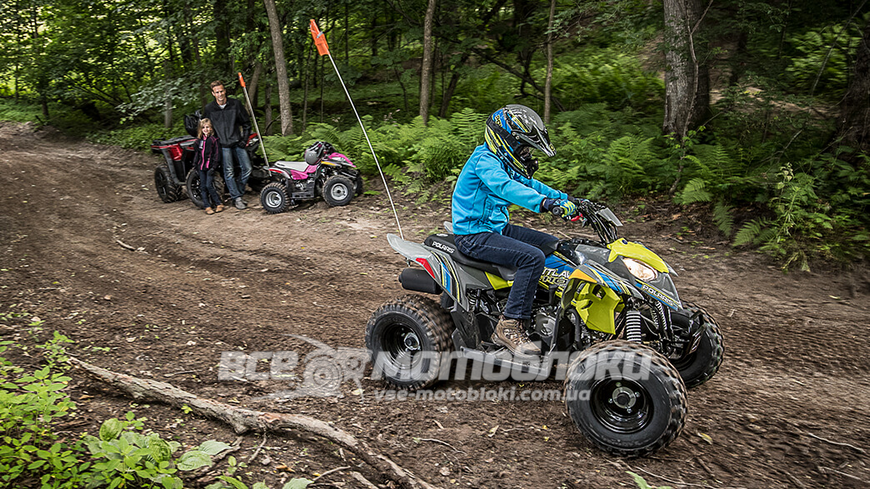Квадроцикл ДЕТСКИЙ POLARIS OUTLAW 110 LIME SQUEEZE KVD-075 фото