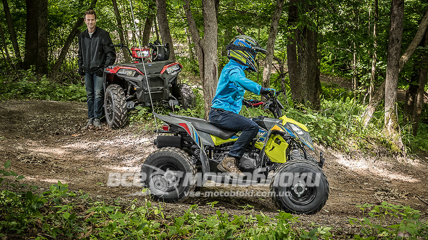 Квадроцикл ДЕТСКИЙ POLARIS OUTLAW 110 LIME SQUEEZE KVD-075 фото