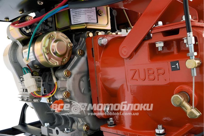Мотоблок Зубр HT-135Е Plus (3+1) ZU-009 фото