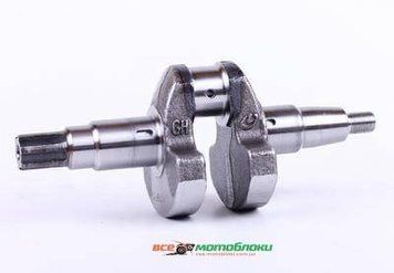 Коленвал голый под шлицы ?25 mm - 178F - Premium 19023-ТЗ фото