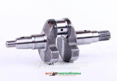 Коленвал голый под шлицы ?25 mm - 178F - Premium 19023-ТЗ фото