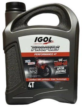 Масло для 4-тактных двигателей IGOL PROPULS PERFORMANCE 4T 10W-40 - 4 л 302004 фото