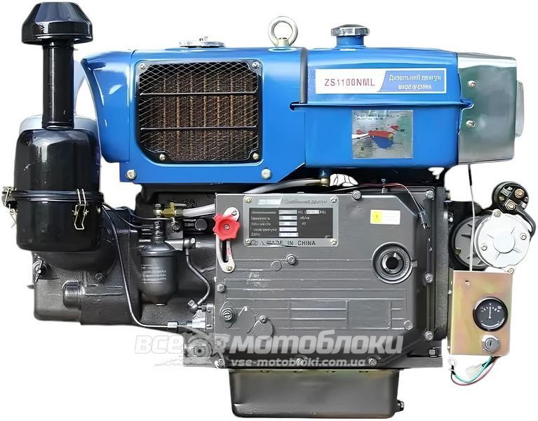 Двигун ТАТА ZS1100NML (Ел. Старт) DE-006 фото
