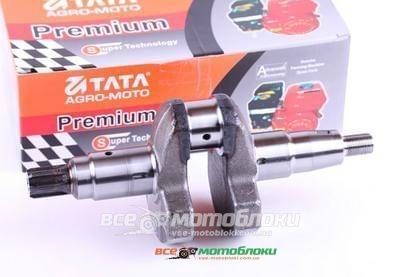 Коленвал голый под шлицы ?25 mm - 186F - Premium 19069-ТЗ фото