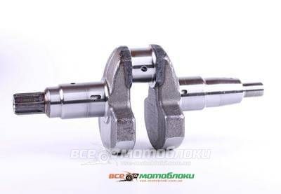 Коленвал голый под шлицы ?25 mm - 186F - Premium 19069-ТЗ фото