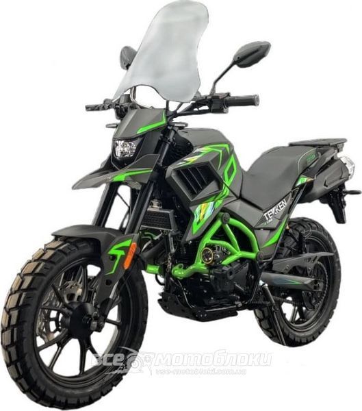 Мотоцикл TEKKEN 250 Dual Sport шини (Графітово-зелений) MOT-326 фото