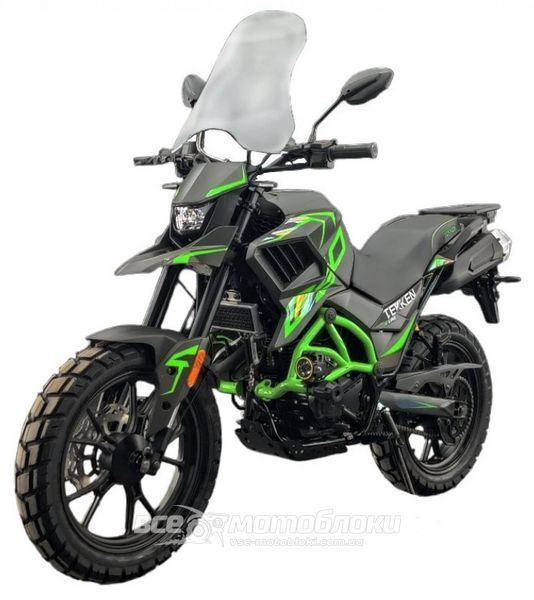 Мотоцикл TEKKEN 250 Dual Sport шины (Графитово-зеленый) MOT-326 фото