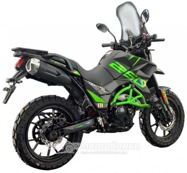 Мотоцикл TEKKEN 250 Dual Sport шины (Графитово-зеленый) MOT-326 фото
