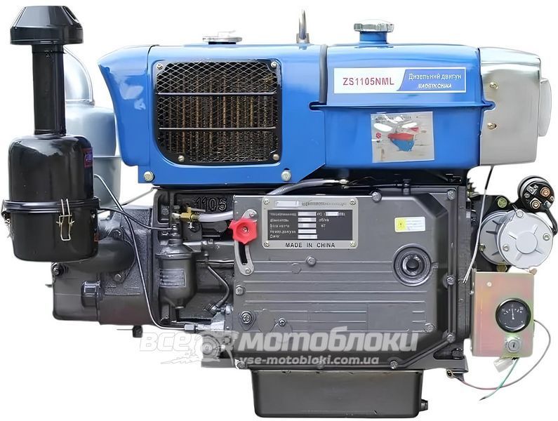 Двигатель ТАТА ZS1105NML (Эл.старт) DE-007 фото