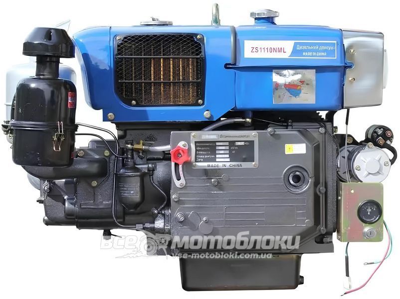 Двигун ТАТА ZS1110NML (Ел. Старт) DE-008 фото