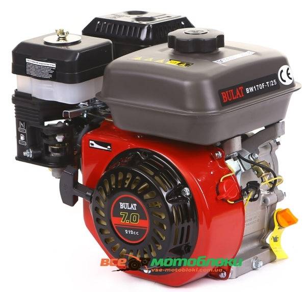 Двигатель Bulat BW170F-T/25 – бензиновый